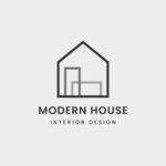 Minimal Gray Modern House Logo